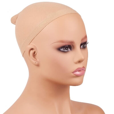 wig caps on mannequin head