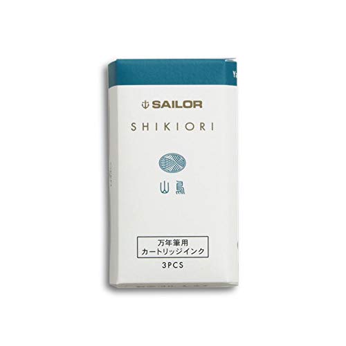 Sailor Fountain Pen Shikiori Yamadori Ink Cartridge - 3 Pieces