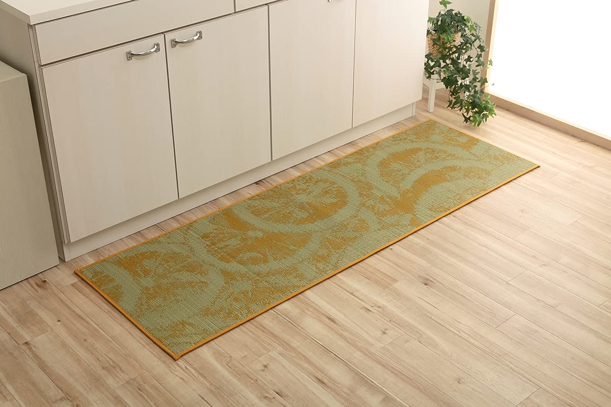 Ikehiko Corporation Japan Igusa Kitchen Mat Natural Material Stain Resistant Urethane 60X180Cm #4137319