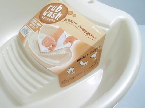 Inomata-K Chemical Washboard Love Wash Pearl White Made In Japan