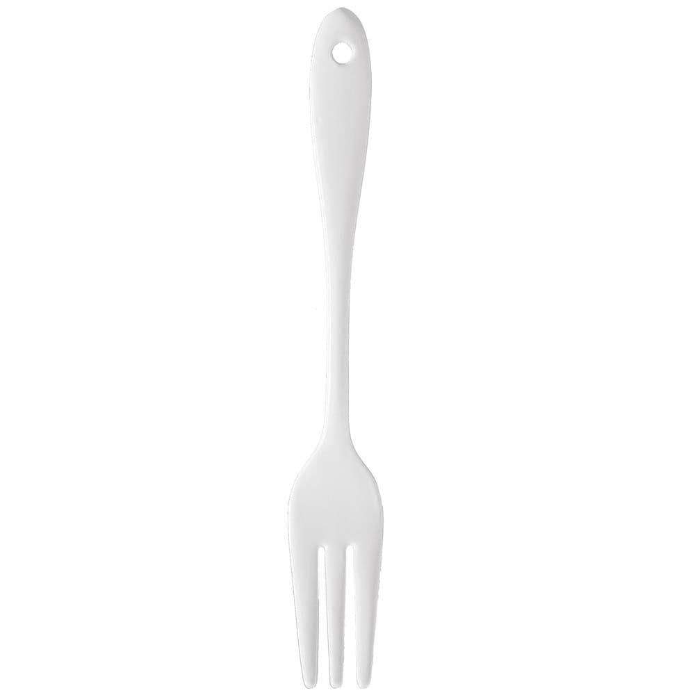 Together Japan Wada Napoli Enameled Cocktail Fork (White)