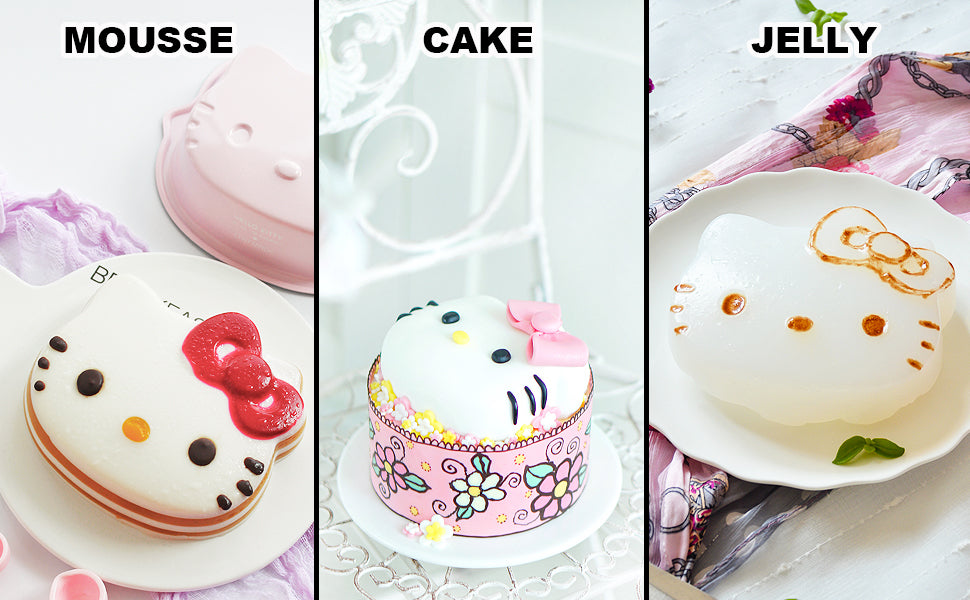 Hello Kitty 8 inch Silicone Mold CAKE PAN – Baking Treasures Bake Shop