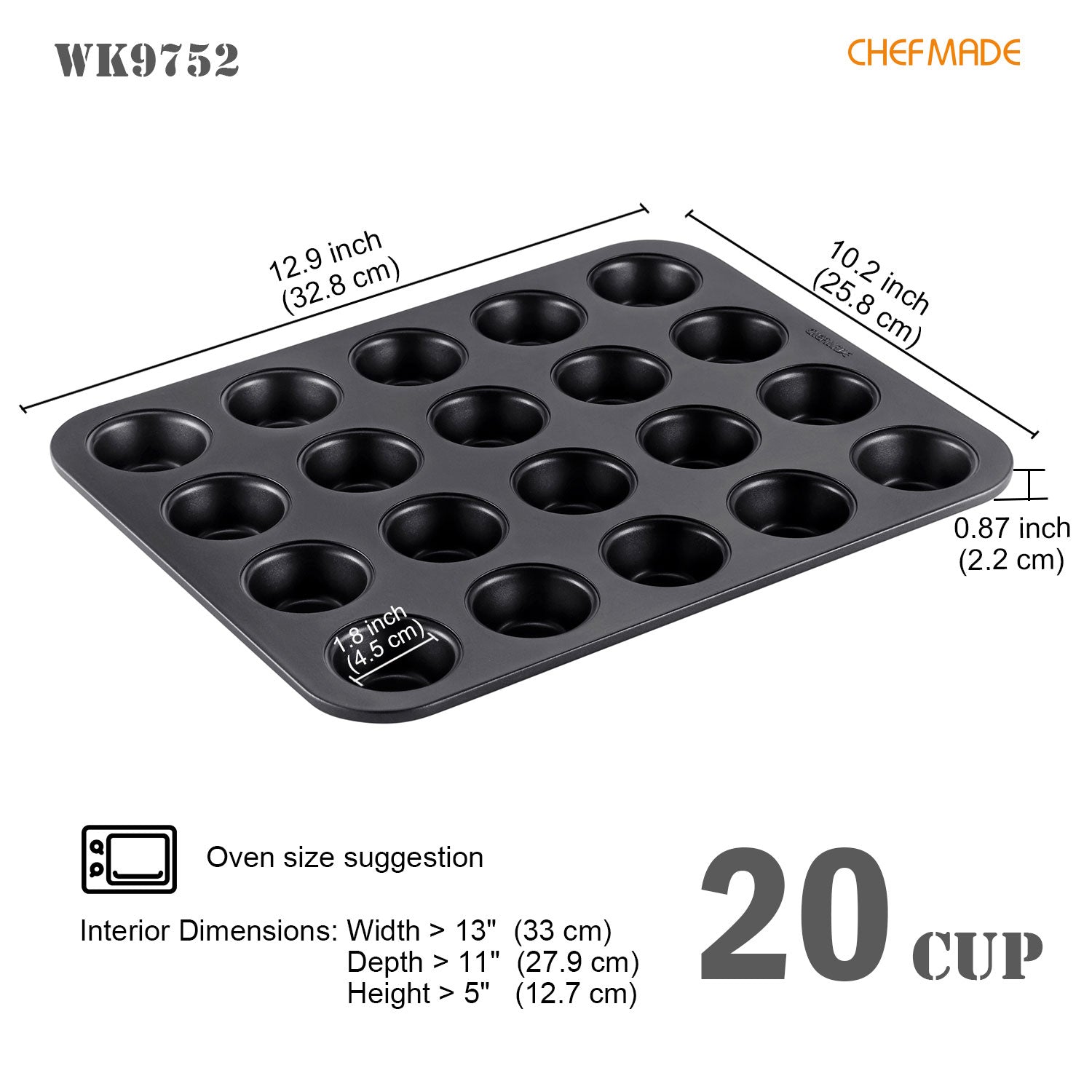 Muffin Pan Mini 20 Well