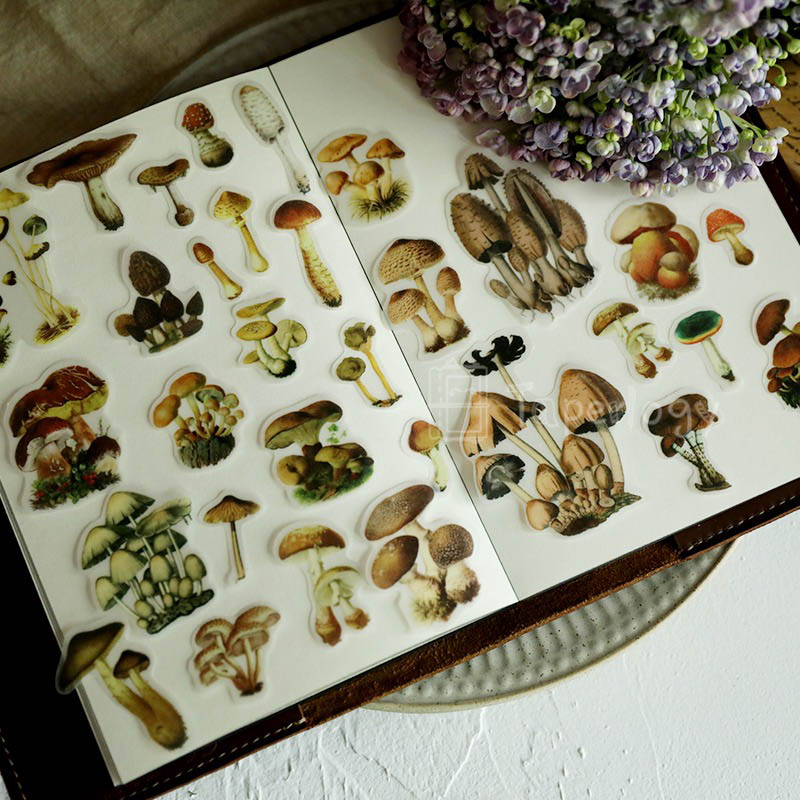 Lantu Mushroom Vellum Stickers