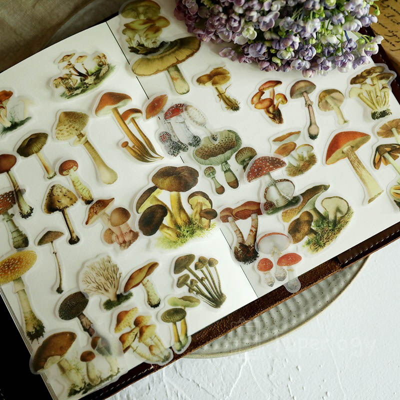 Lantu Mushroom Vellum Stickers