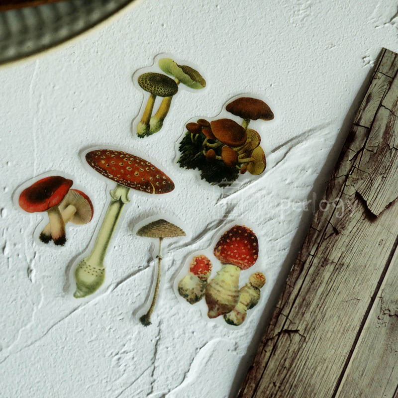 Lantu Mushroom Vellum Stickers