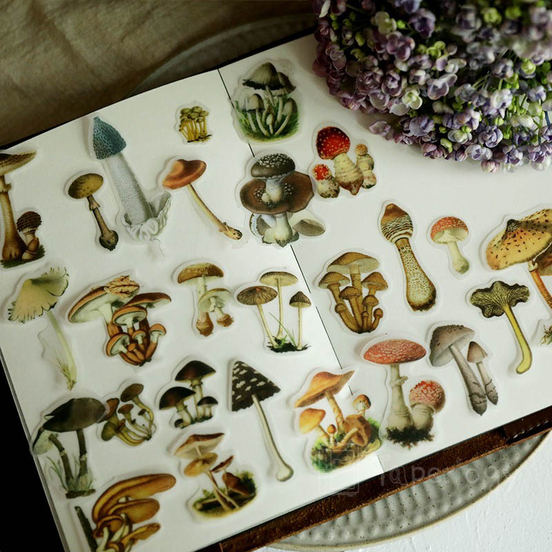 Lantu Mushroom Vellum Stickers