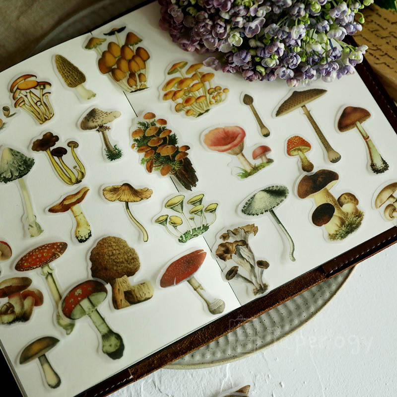 Lantu Mushroom Vellum Stickers