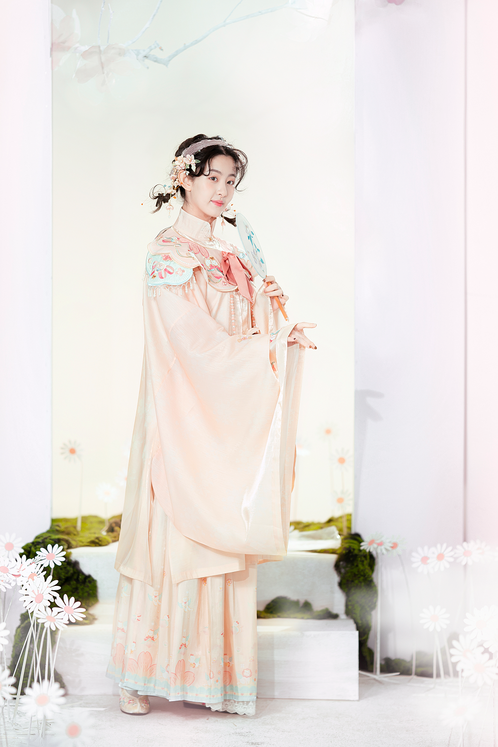Pink Sweet Girls Hanfu Dress Suit Handmade Embroidery Chinese Style Costume Lady Cosplay Clothes-TAOYAO