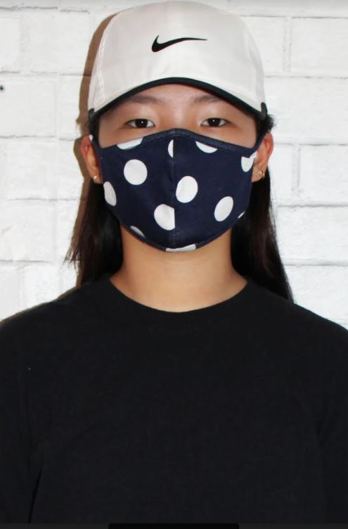 Nulon Navy Polka Dot Mask