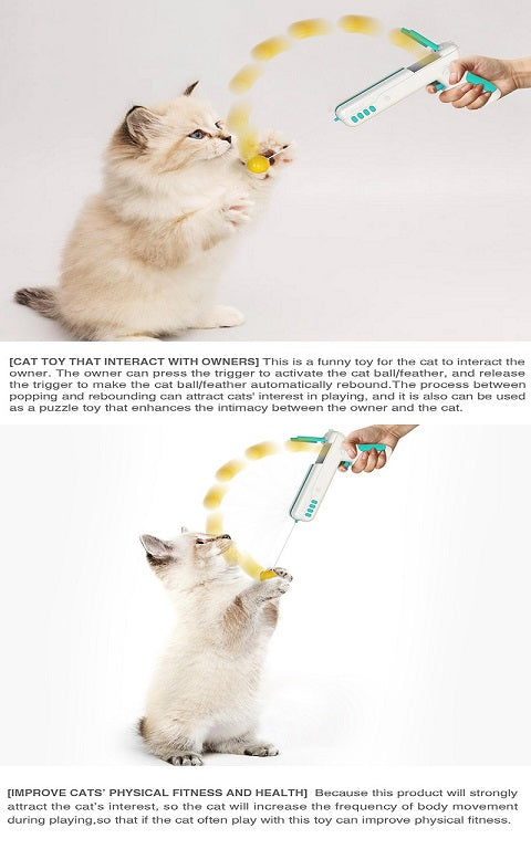 funny cat stick feather cat toys