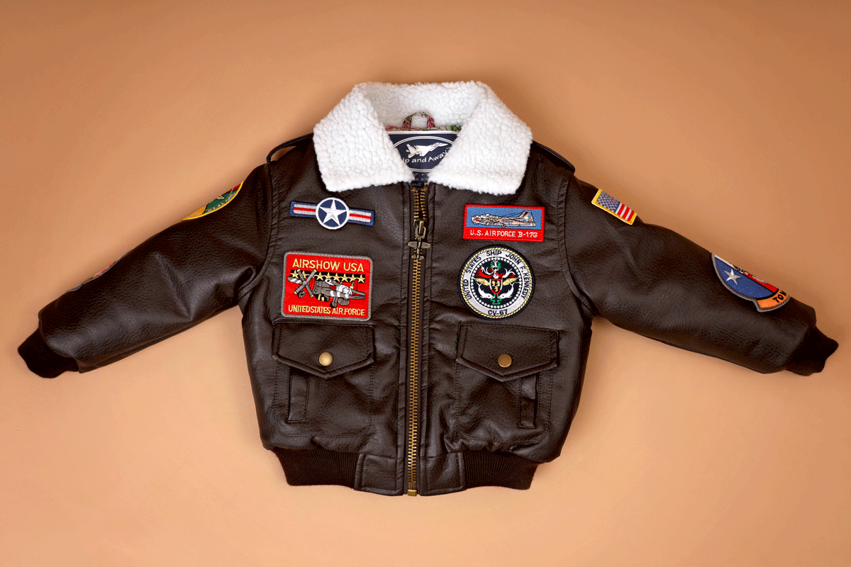 A-2 Toddler Brown Bomber Jacket