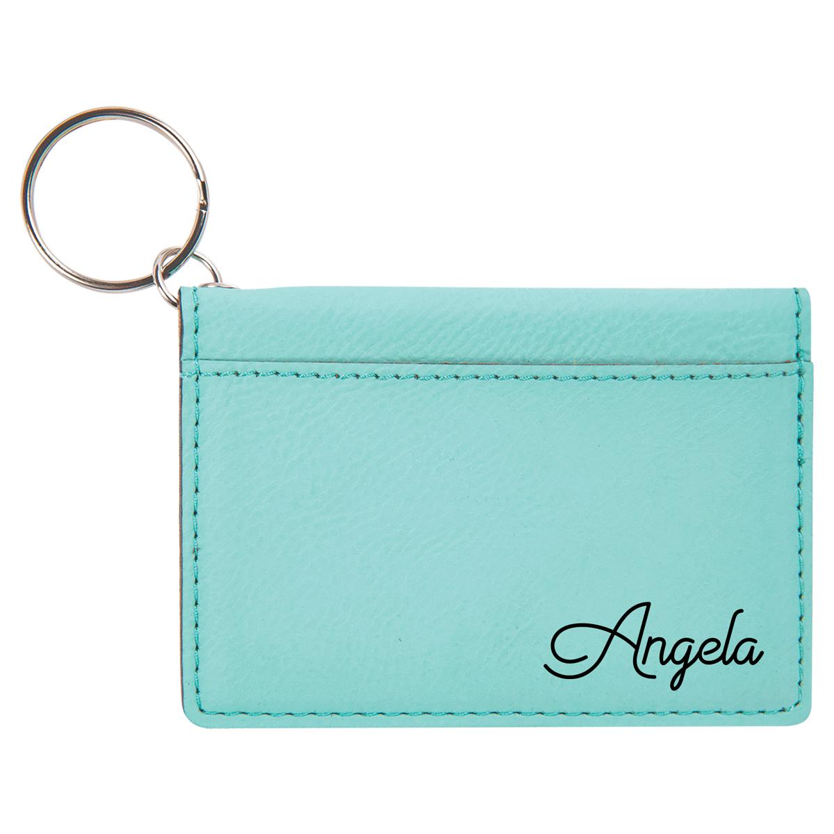 Travel The World - Leatherette Keychain ID Holder