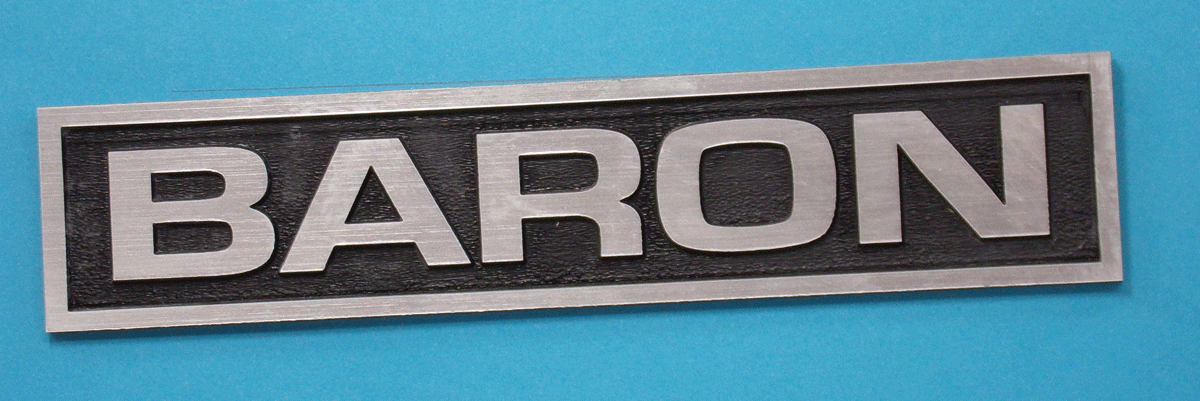 Beechcraft Baron Aircraft Badge Plate