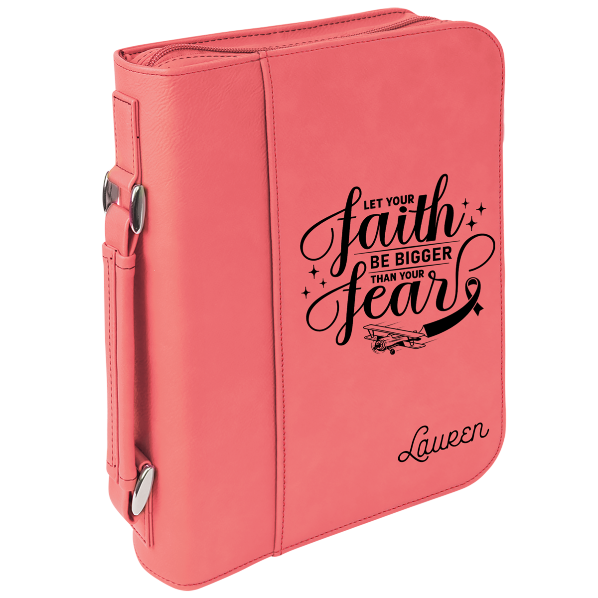 Breast Cancer Awareness Faith Bigger Than Fear Book Cover