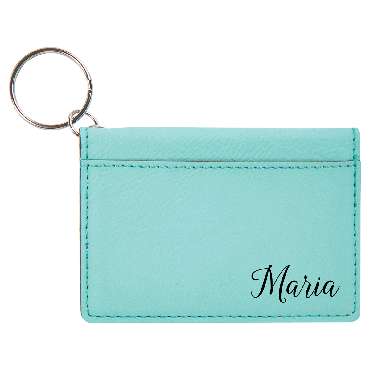 Travel The World - Leatherette Keychain ID Holder