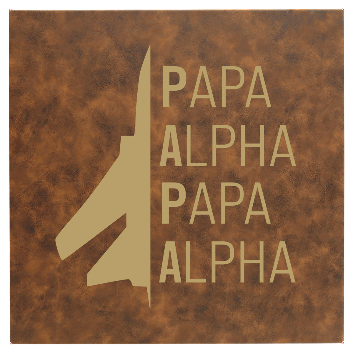 Phonetic Papa Leatherette Wall Decor - 10x10 or 14x14