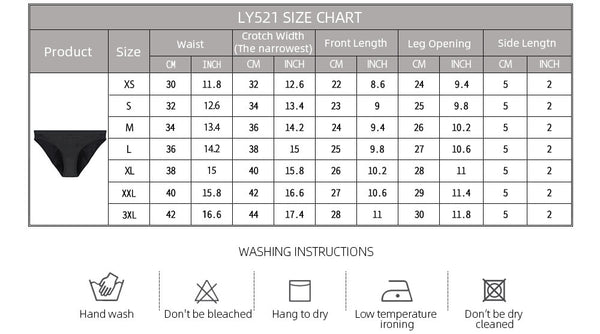 Bikini size for period underwear