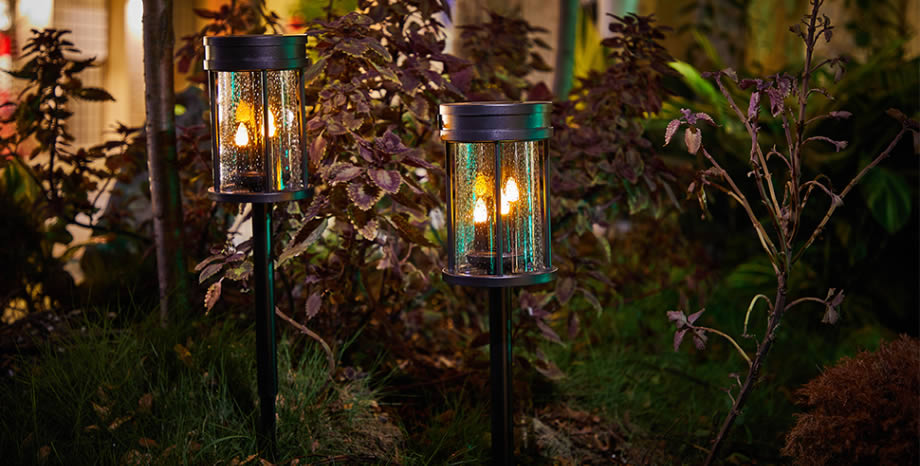 Candle Romantic flame lantern solar light