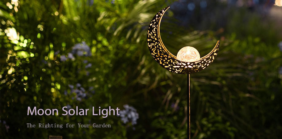 Outdoor solar moon light, good idea for garden decoration