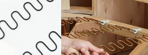Sinuous springs used in Acanva sofa