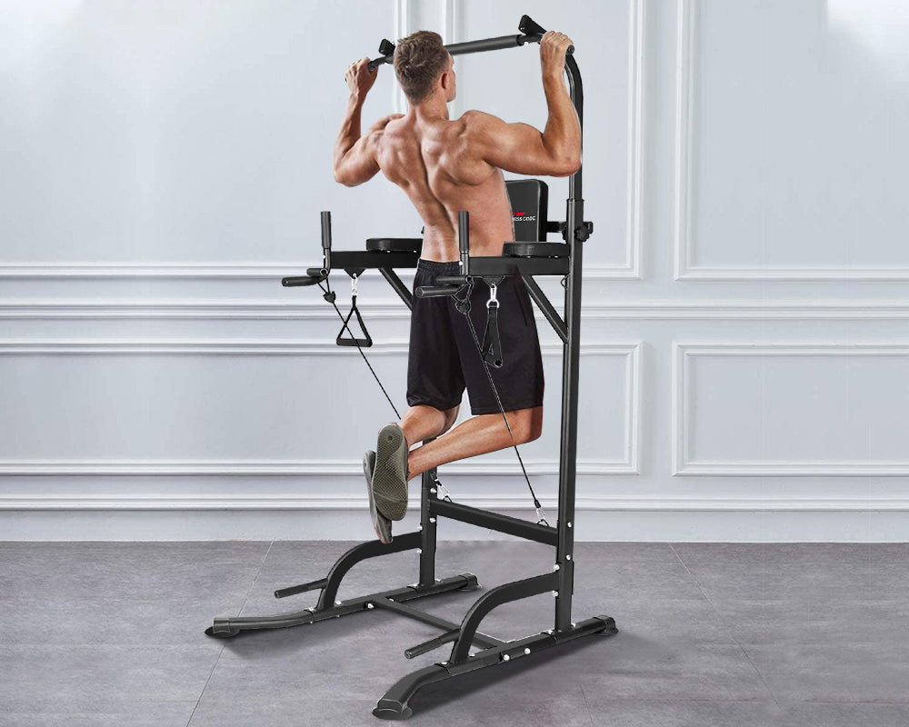 Do Pull-ups on a Dip Stand