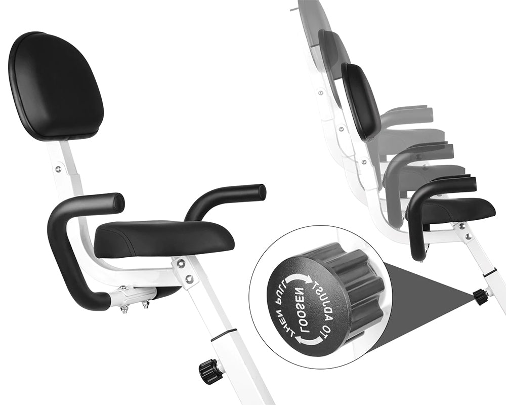 Safe and Comfortable Upright Recumbent Exercise Bike