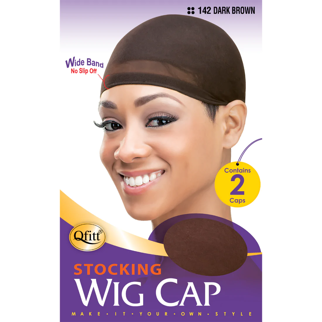 Qfitt Stocking Wig Caps Assorted