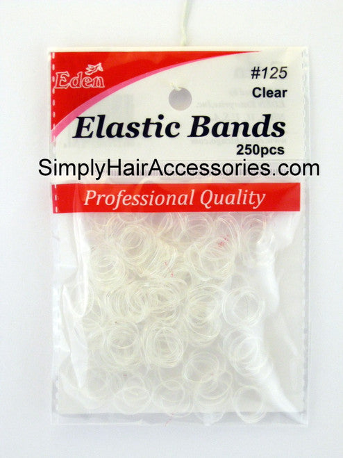 Clear Elastic Bands 250 Eden #125