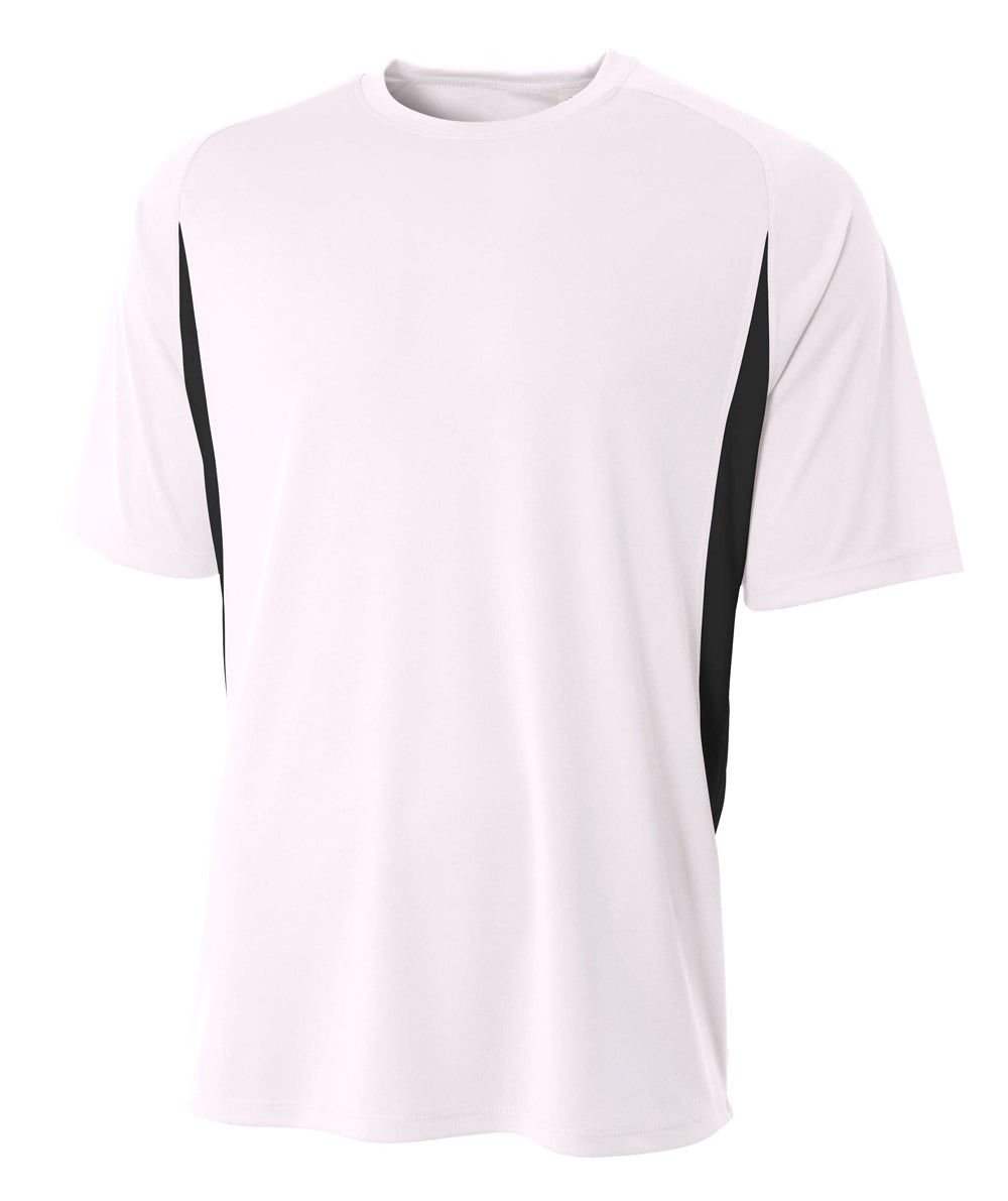 White/black A4 Cooling Performance Color Block Tee