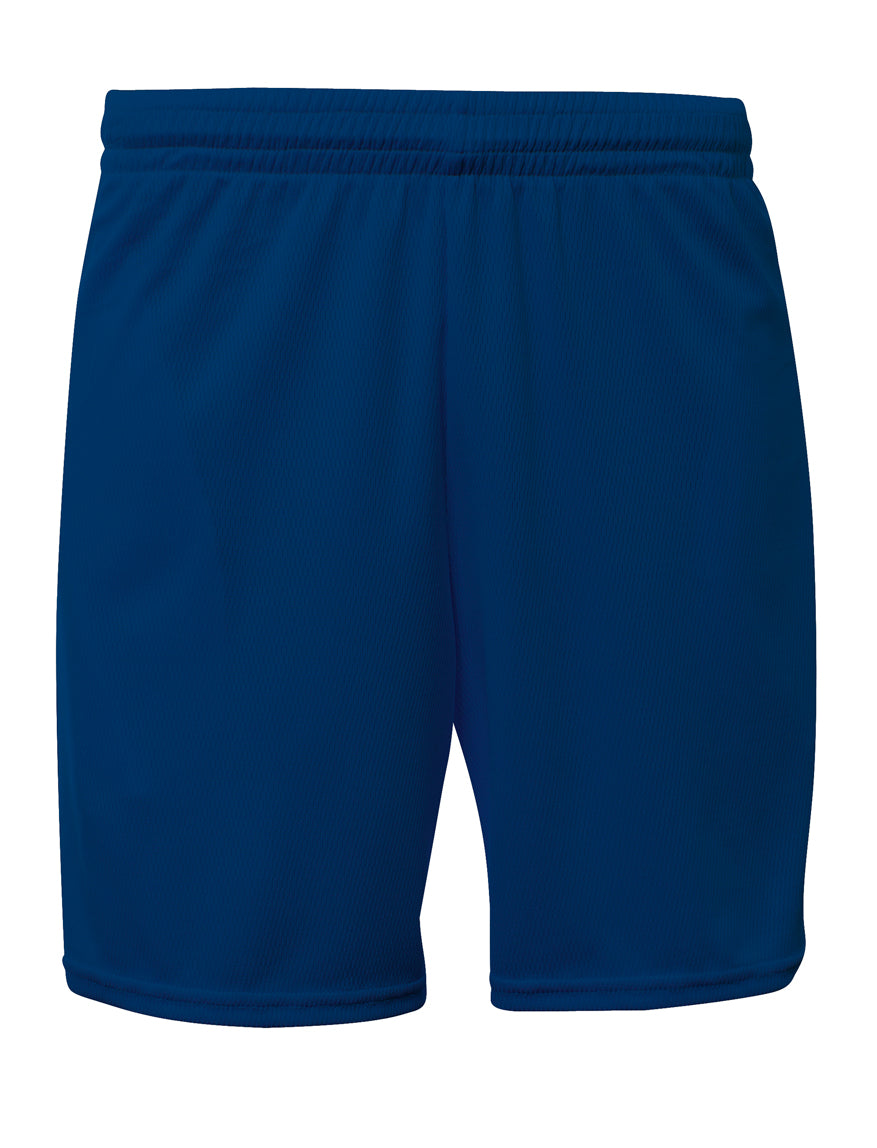 Navy A4 A4 Flatback Mesh Short With Pockets