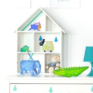 10PCS子供DIY知育玩具3D紙動物折り紙おもちゃ