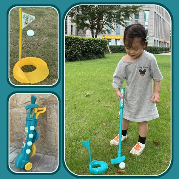 【12点 】ゴルフセット子供外遊びおもちゃ屋内屋外運動玩具体調鍛錬