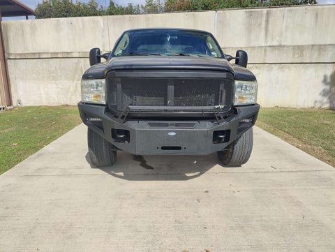 2005-2007 Ford F-250 DiscoveryⅠOffroad Front Bumper w/Winch Plate - Hooke Road