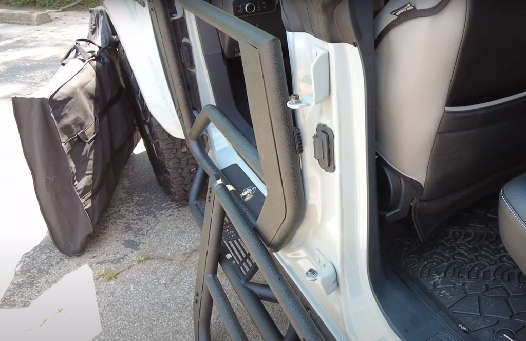 How To Remove The Ford Bronco Factory Doors To Mount The Tube Doors-Hooke Road 20