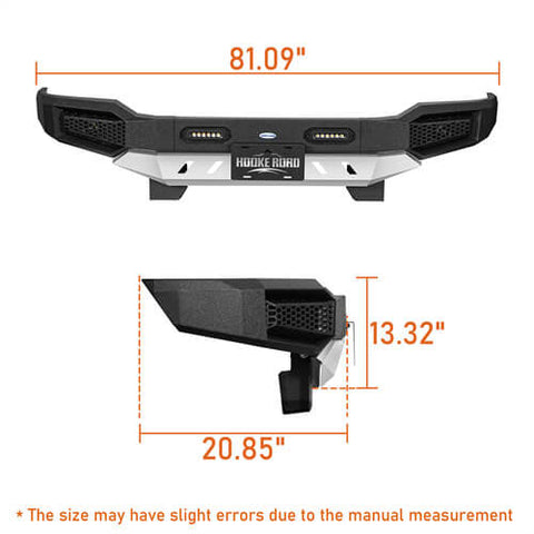 2007-2013 Toyota Tundra Front Bumper Toyota Tundra Accessories - Hooke Road b5214s dimension