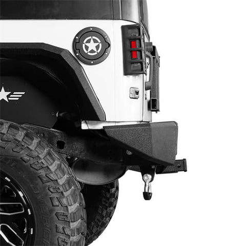 2007-2018 Jeep Wrangler JK Rear Bumper 4x4 Jeep Parts Aftermarket Bumpers - Hooke Road b2088s  details 1