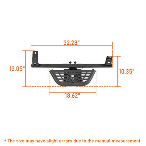 2021-2024 Ford Bronco Side Steps Side Hoop Steps kit 4x4 Truck Parts - Hooke Road b8931s dimension 2