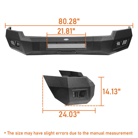 Dodge Ram 2500 Front Bumper for 2003-2005 Ram 2500 dimension