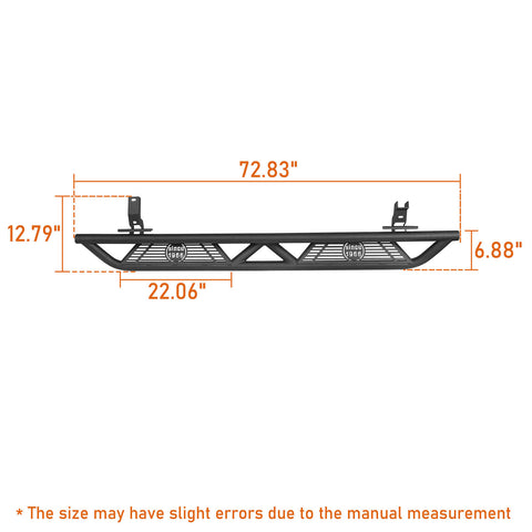 21-22 Ford Bronco Nerf Bars Side Step Running Boards dimension bxg.8903s