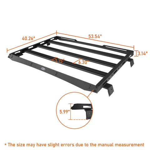 Jeep Discovery Roof Top Rack ( 20-23 Jeep Gladiator JT Hardtop ) dimensions
