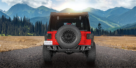 2018-2024 Jeep Wrangler JL Rear Bumper Aftermarket Bumper 4x4 Jeep Parts - Hooke Road b3063s details 2