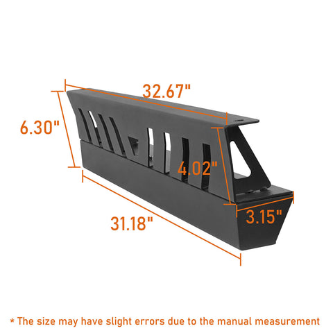 Jeep TJ Steel Front Skid Plate (97-06 Wrangler ) - Hooke Road DIMENSION