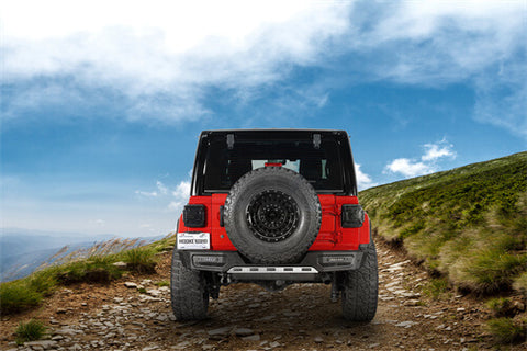 2018-2024 Jeep Wrangler JL Rear Bumper Aftermarket Bumper 4x4 Parts - Hooke Road b3066 details 2