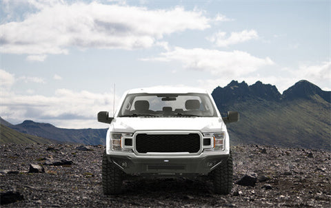 2018-2020 Ford F-150 Full-Width Front Bumper Aftermarket Bumper 4x4 Truck Parts - Hooke Road b8527 details 1