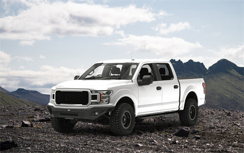 2018-2020 Ford F-150 Full-Width Front Bumper Aftermarket Bumper 4x4 Truck Parts - Hooke Road b8527 details 2