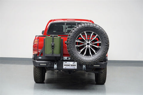 2005-2015 Toyota Tacoma Rear Bumper w/Swing Arms & Tire Carrier & Jerry Can Holder 4x4 Truck Parts - Hooke Road b4036s details 2