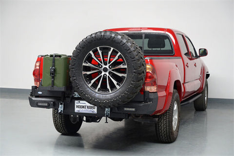 2005-2015 Toyota Tacoma Rear Bumper w/Swing Arms & Tire Carrier & Jerry Can Holder 4x4 Truck Parts - Hooke Road b4036s details 1