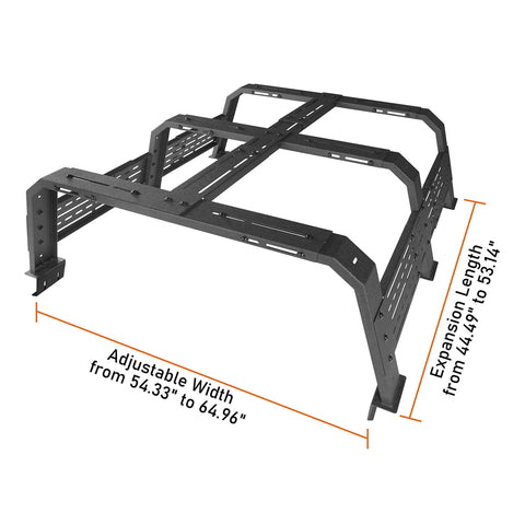 Truck 18.8" High Overland Bed Rack - Hooke Road dimension