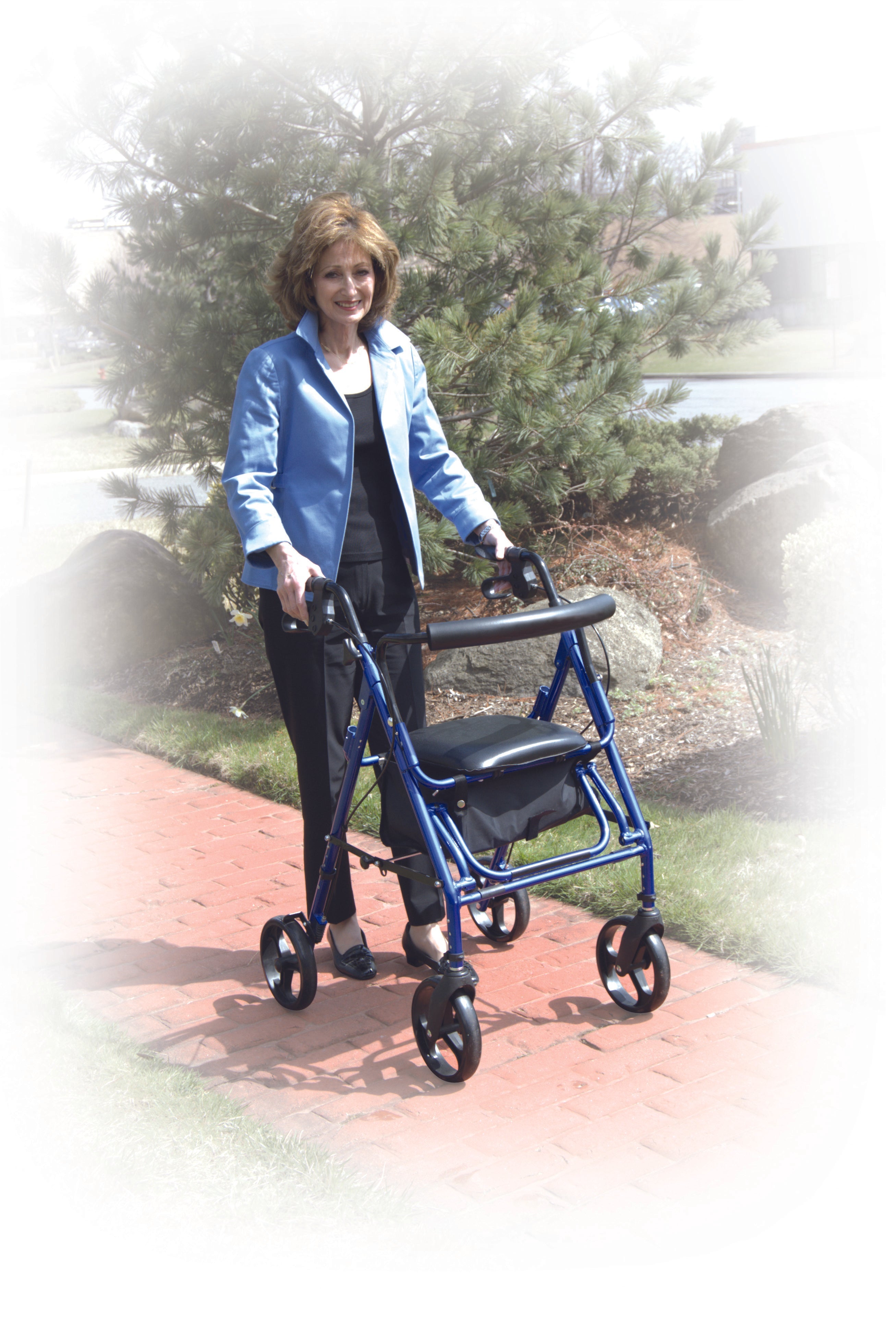 Duet Dual Function Transport Wheelchair Rollator Rolling Walker